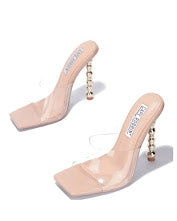 Clear Mules Heels