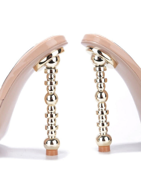 Clear Mules Heels