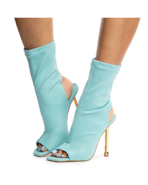 Sock Open Toe Booties