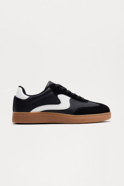 Leopard Lace Up Sneakers