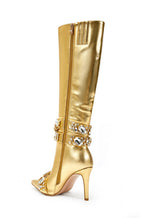 EMBELLISHED KNEE BOOTS