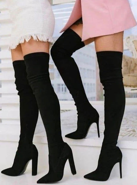 Sexy Pointed High Boot