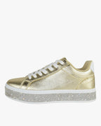 Rhinestone Bling Platform Sneakers
