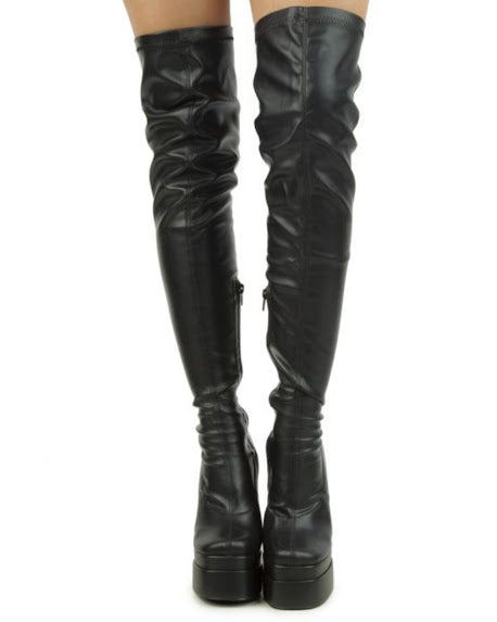 CHUNKY PLATFORM HIGH BOOTS