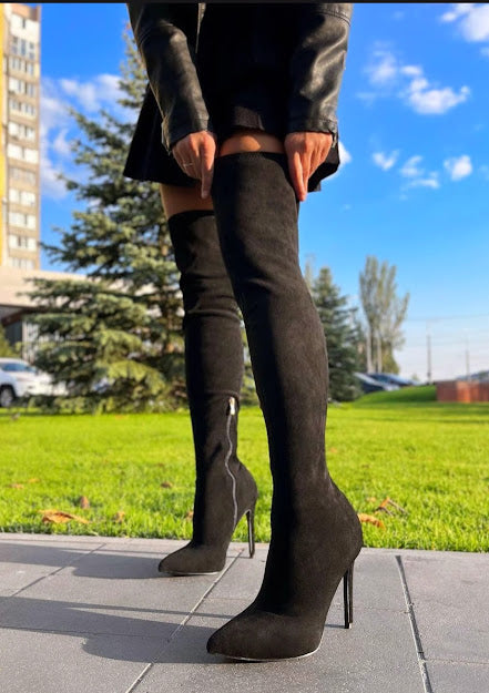 Sexy Pointed High Boot
