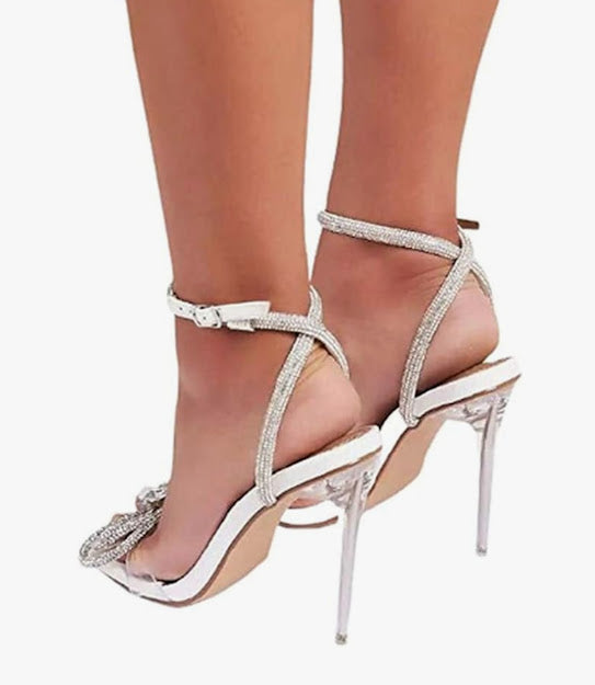 Rhinestone Strap Heels