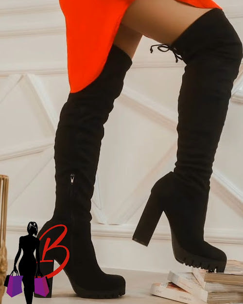1CHUNKY PLATFORM HIGH BOOTS