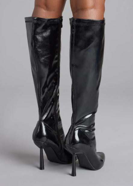 KNEE OVER LEATHER BOOTS