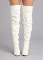 STYLE SCRUNCH OVER KNEE BOOTS