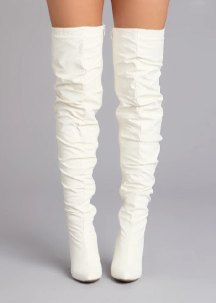 STYLE SCRUNCH OVER KNEE BOOTS