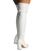 CHUNKY POINTED OVER HIGH BOOTS