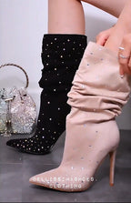 BRUCHED SPARKLY BOOTIE