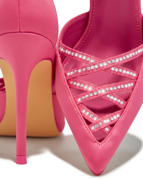 STRAP EMBELLISHED PUMPS