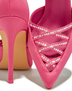 STRAP EMBELLISHED PUMPS