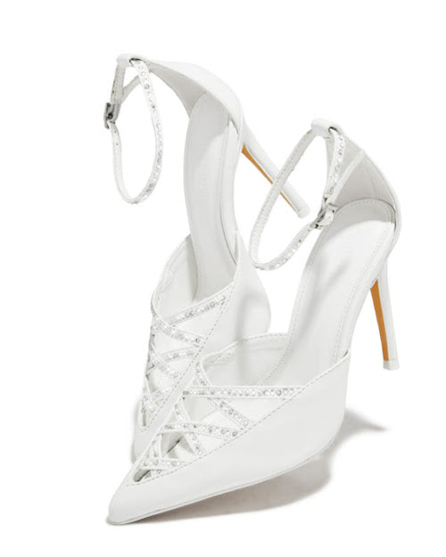 STRAP EMBELLISHED PUMPS