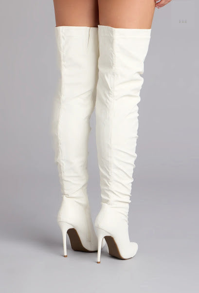 STYLE SCRUNCH OVER KNEE BOOTS