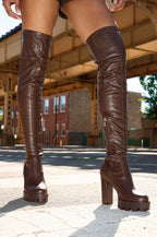 1 CHUNKY STRETCH PU OVER BOOTS
