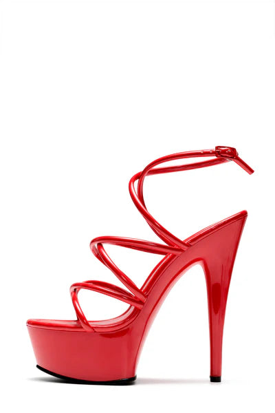 PLATFORM  STILETTO STRAPPY HEELS