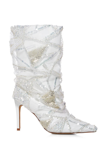 Sequin Overlay Bootie