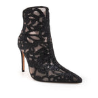 MESH RHINESTONE BOOTIES