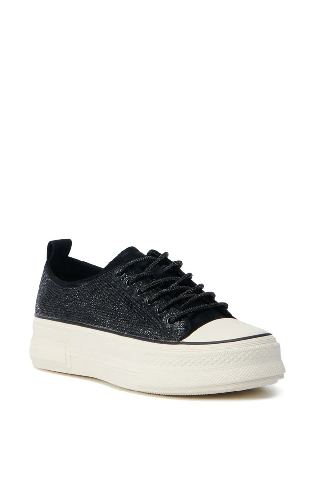 Rhinestone Platform Sneakers