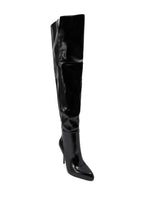SUNSHINE WIDE PU STILETTO BOOTS