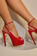 Platform Peet Toe Heels