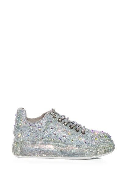 Rhinestone Platform Sneakers