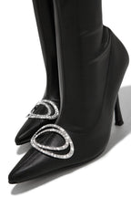 PARTY RHINESTONE LEATHER BOOTS