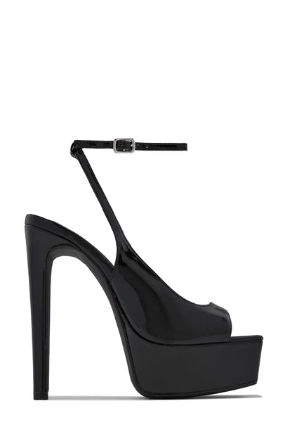 Platform Peet Toe Heels