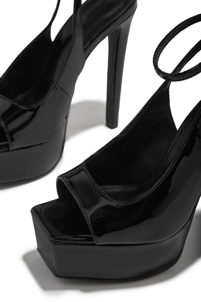 Platform Peet Toe Heels