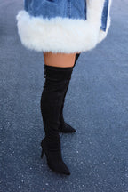 SAYA SUEDE OVER HIGH BOOTS