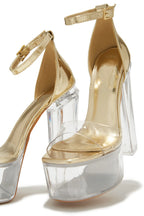 BLOCK CLEAR PLATFORM HEELS