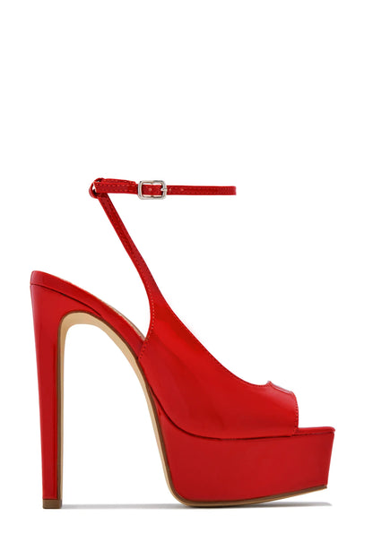 Platform Peet Toe Heels