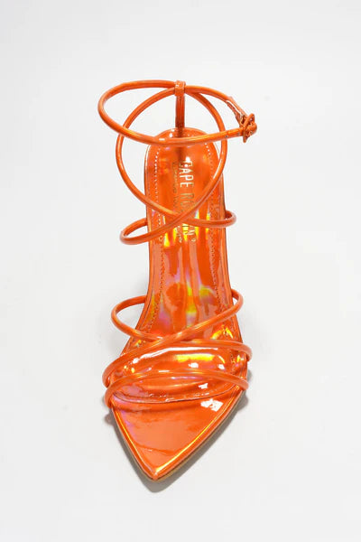 STRAPPY STILETTO HEELS SANDALS