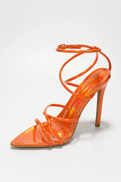 STRAPPY STILETTO HEELS SANDALS