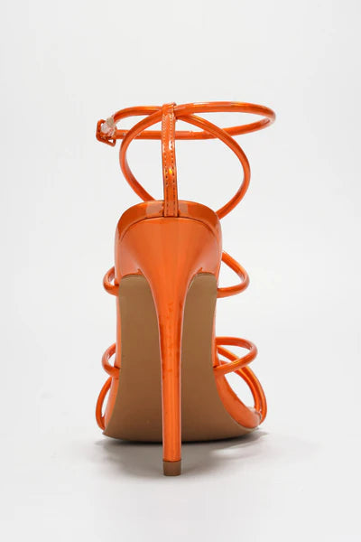 STRAPPY STILETTO HEELS SANDALS