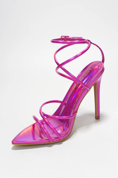 STRAPPY STILETTO HEELS SANDALS