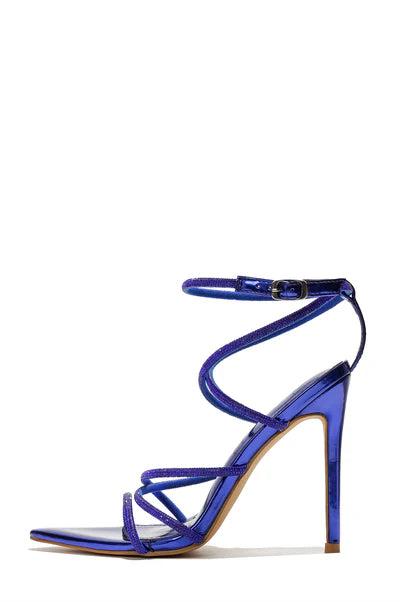 Rhinestone Strappy Stiletto Heels