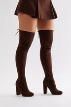 CHUNKY KNEE OVER  HIGH BOOTS