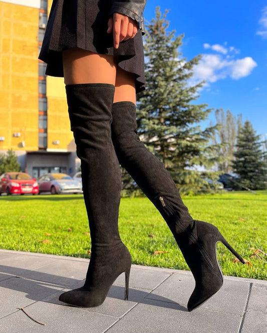Sexy Pointed High Boot