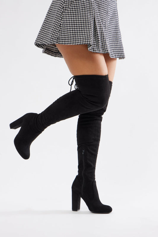 Chunky Over High Boots