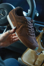 LEOPARD LACE UP SNEAKERS