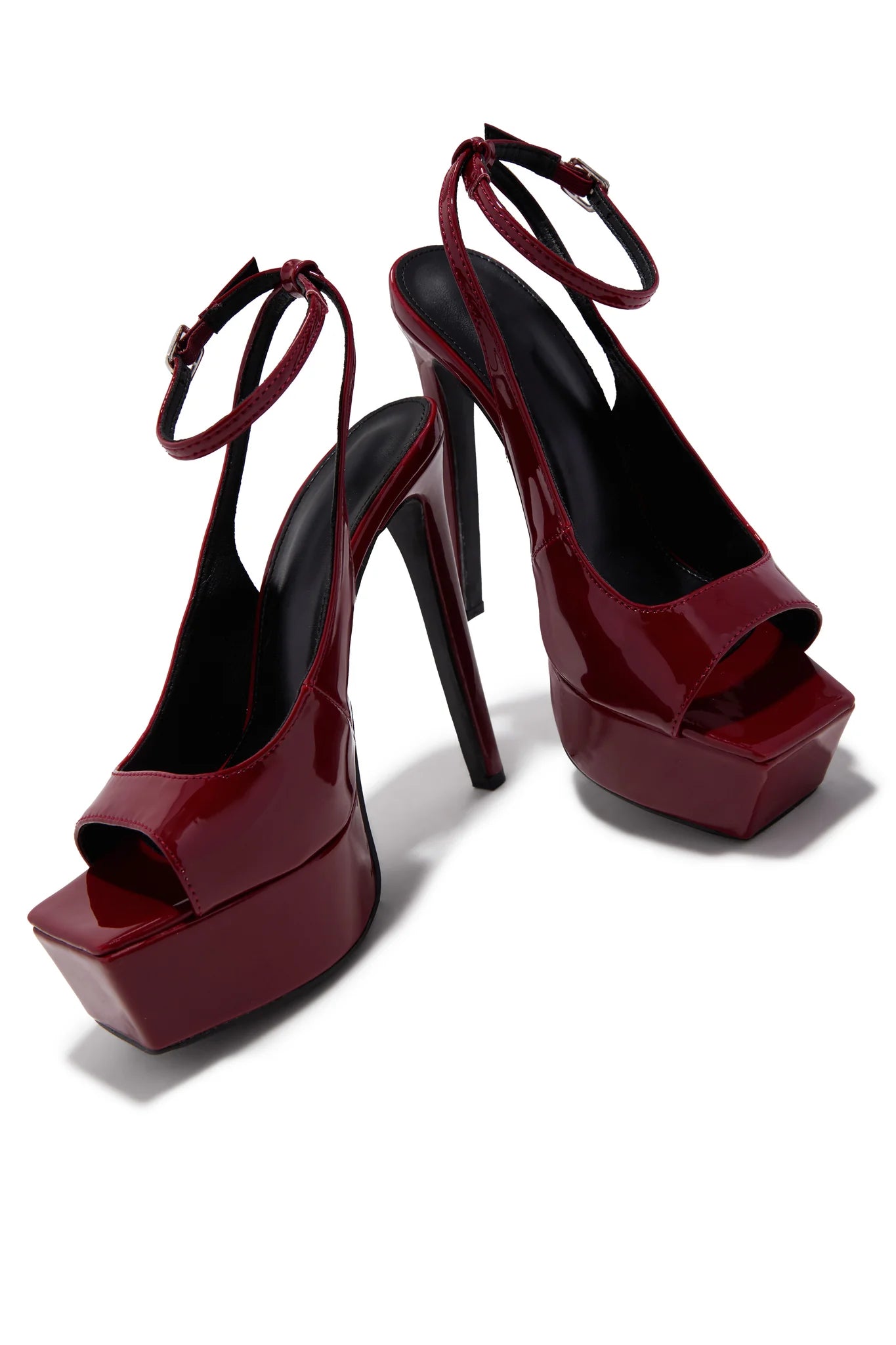 Platform Peet Toe Heels